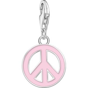 THOMAS SABO Charm-Einhänger »Charm Peace-Zeichen Emaille Pink, 2207-007-9«