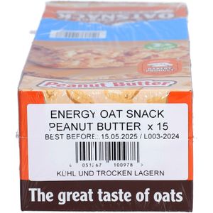 Energy OatSnack Bar 15repen Peanut Butter
