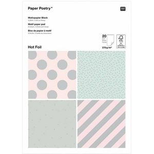 Rico Design Papierblok foil holograph 50.54