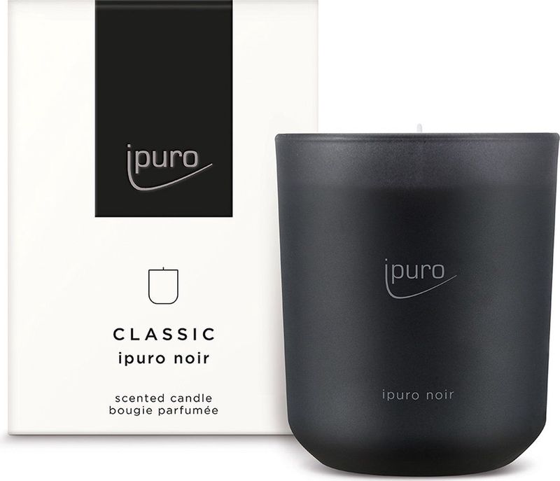 IPuro - Geurkaars - Noir - 270 gram - Luxe Geurkaars - Brandduur 50 uur