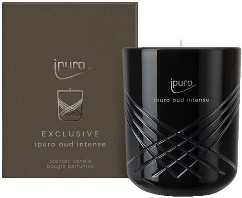 Ipuro - Oud Intens - Geurkaars - 270g - Brandduur 50 uur