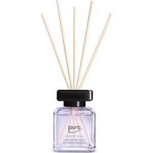 ipuro ESSENTIALS lavender touch geurverspreider Geurfles Glas, Kunststof Zwart, Lavendel
