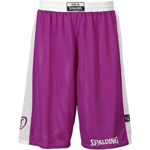 Spalding - Essential - Reversible Basketbal Short - Purple wit - Maat M