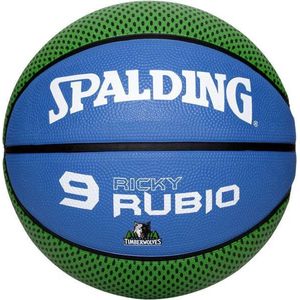 Spalding Basketbal NBA Timberwolves Ricky Rubio Groen blauw maat 7