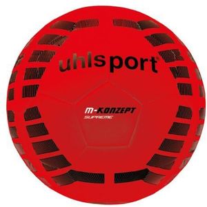 uhlsport Voetbal M-concept Supreme, fluo rood/zwart/zilver, 5, 100149303