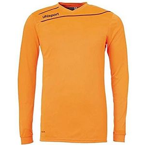 uhlsport Stream Herenshirt met lange mouwen, 3,0 ml, neon oranje en zwart, XL