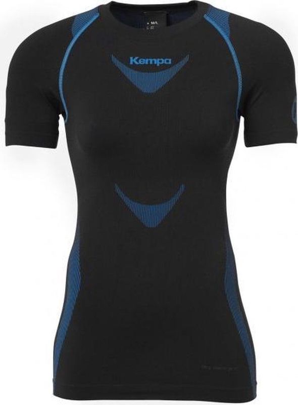 Kempa - Attitude Pro - Hemden - Zwart - 72% Polyester, 21% Polyamide, 7% Elastaan