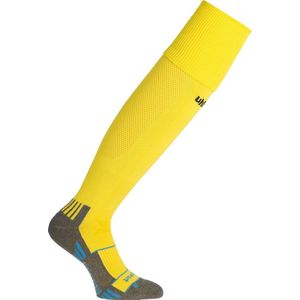 Uhlsport - Team Pro - Voetbalkousen - Lime Yellow / Zwart - Maat: 28-32, 70% Polypropyleen, 20% Katoen, 10% Elastaan