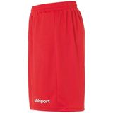 Uhlsport - Center Basic Short - Korte Broek - Rood / Wit - Polyester