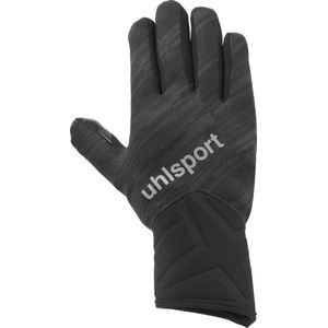 UHLSPORT - Nitrotec veldspelershandschoenen - voetbalhandschoenen - speciaal poly-materiaal winter - reflecterende strepen - zwart/antraciet - maat 10
