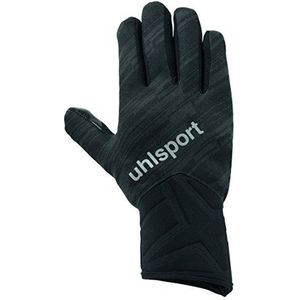 UHLSPORT - Nitrotec veldspelershandschoenen - voetbalhandschoenen - speciaal poly-materiaal winter - reflecterende strepen - zwart/antraciet - maat 6