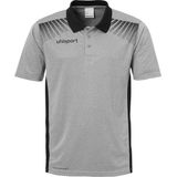 Uhlsport Goal Polo Shirt Donker Grijs Melange-Zwart