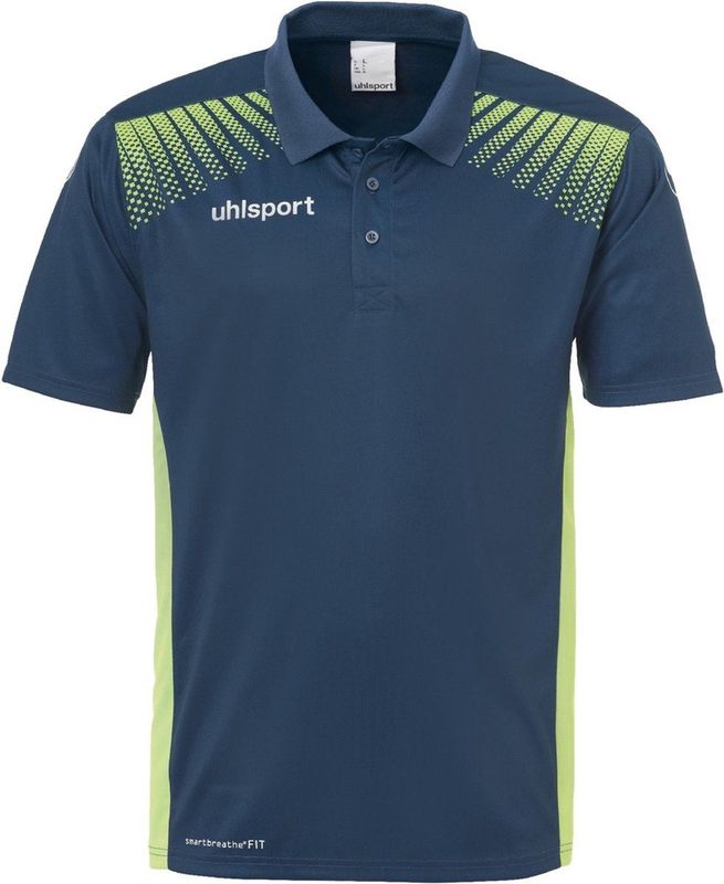 Uhlsport - Goal - Poloshirt - Zwart-Limoen Geel - Katoen