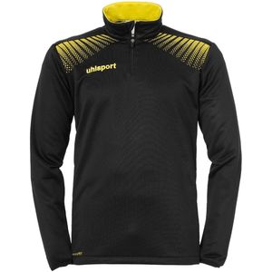 Uhlsport - Goal 1/4 Zip Top - Zwart - Limoen Geel - Vesten