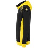 Uhlsport - Goal Tec Hood Jacket - Zwart-Limoen Geel - Hoodie