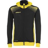 Uhlsport - Goal Tec Hood Jacket - Zwart-Limoen Geel - Hoodie