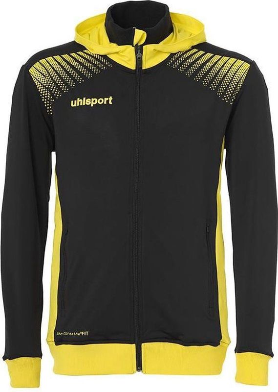 Uhlsport - Goal Tec Hood Jacket - Zwart-Limoen Geel - Hoodie