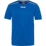 Kempa - Poly - Sportshirt - Blauw - Vochtafdrijvend, Sneldrogend, Ronde Hals, 100% Polyester