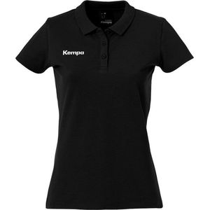 FanSport24 Kempa poloshirt voor dames, handbal, donkerblauw, zwart.