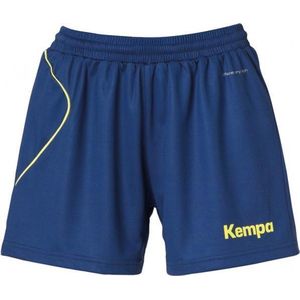 Kempa Curve - Short - Diep Blauw-Fluor Geel - Getailleerd