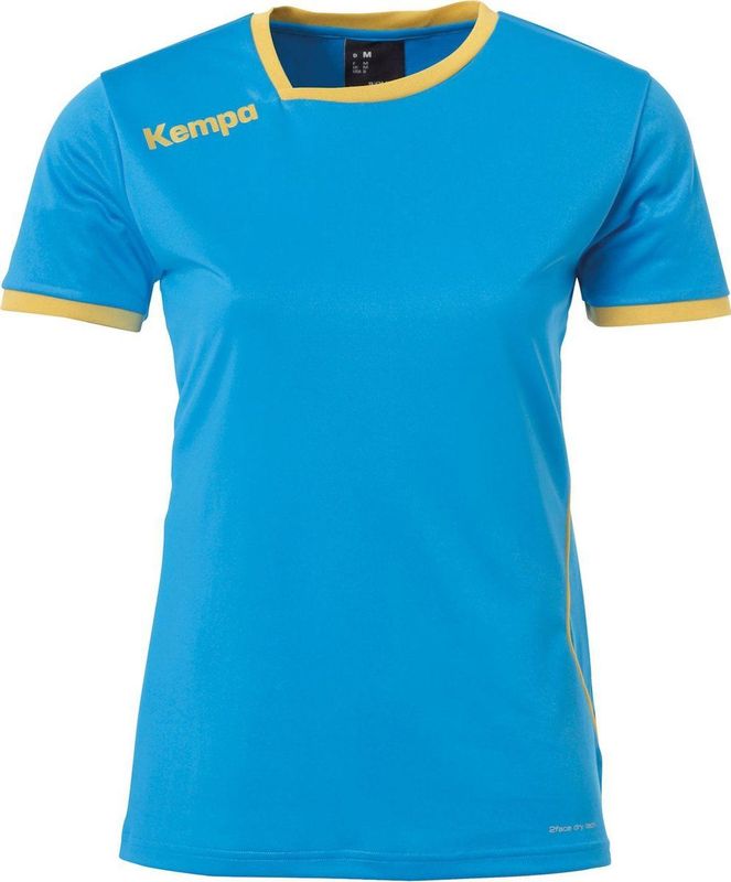 Kempa - Curve - Dames Maillot - Contrasterende Kraag - 100% Polyester