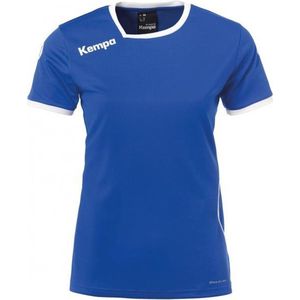 Kempa Curve Shirt Dames - Blauw Wit