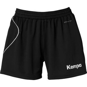 Kempa Curve Sportbroek - Zwart - Wit - 100% Polyester