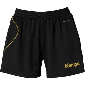Kempa - Curve Short - Dames - Diep Blauw-Fluor Geel/Zwart-Wit/Zwart
