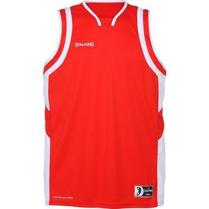 Spalding All Star Tank Top Rood-Wit Maat 2XL