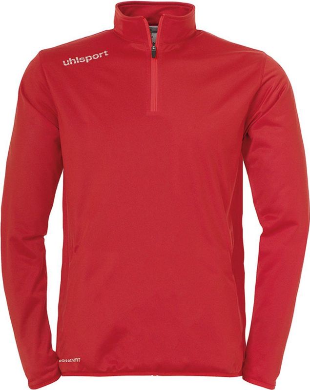 Uhlsport - Essential Ziptop - Rood - Kinderen - Comfortabel Sportshirt