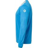 Kempa Core 2 0 Longsleeve Kempablauw-Donker Grijs Melange