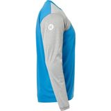 Kempa Core 2 0 Longsleeve Kempablauw-Donker Grijs Melange