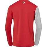 Kempa Core 2 0 Longsleeve Rood-Donker Grijs Melange