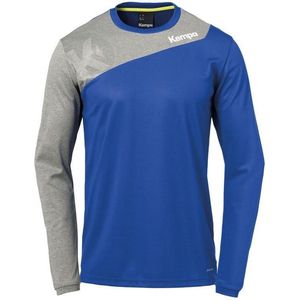Kempa - Core 2.0 - Langarmshirt - Fluorgeel - Gemêleerd Grijs - Polyester