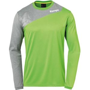 Kempa Core 2 0 Longsleeve Hoop Groen-Donker Grijs Melange