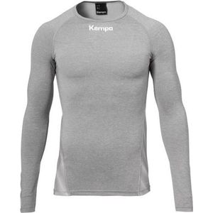 Kempa Attitude Thermo Shirt Lange Mouw Kind Donker Grijs Melage6