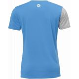 Kempa Core 2 0 Shirt Dames Kempablauw-Donker Grijs Melange