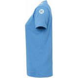 Kempa Core 2 0 Shirt Dames Kempablauw-Donker Grijs Melange