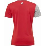 Kempa Core 2 0 Shirt Dames Rood-Donker Grijs Melange