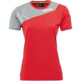 Kempa Core 2 0 Shirt Dames Rood-Donker Grijs Melange