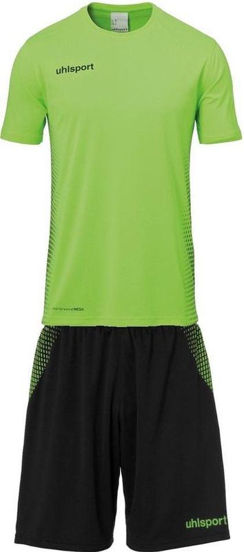 Uhlsport Score Sporttenue Korte Mouw Heren - Fluo Groen Zwart