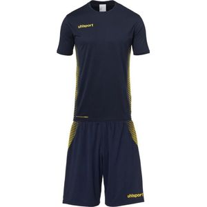 Uhlsport Score Sporttenue Korte Mouw Heren - Marine Fluogeel