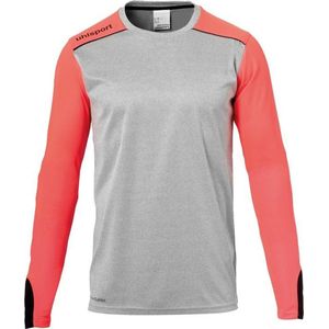 Uhlsport Tower Keepershirt Grijs-Fluor Rood-Zwart Maat XL