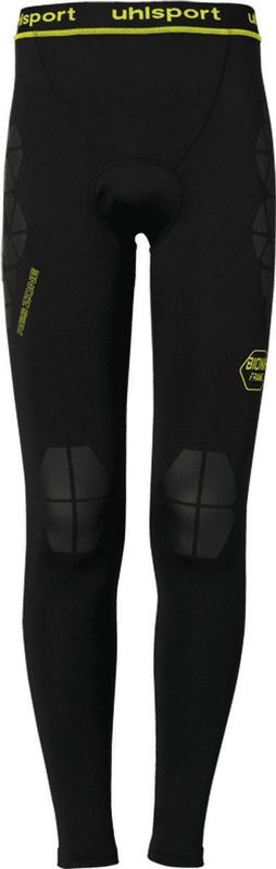 Uhlsport - Bionikframe Res Longtight - Sportbroek - Zwart / Fluogeel - Nanoflex