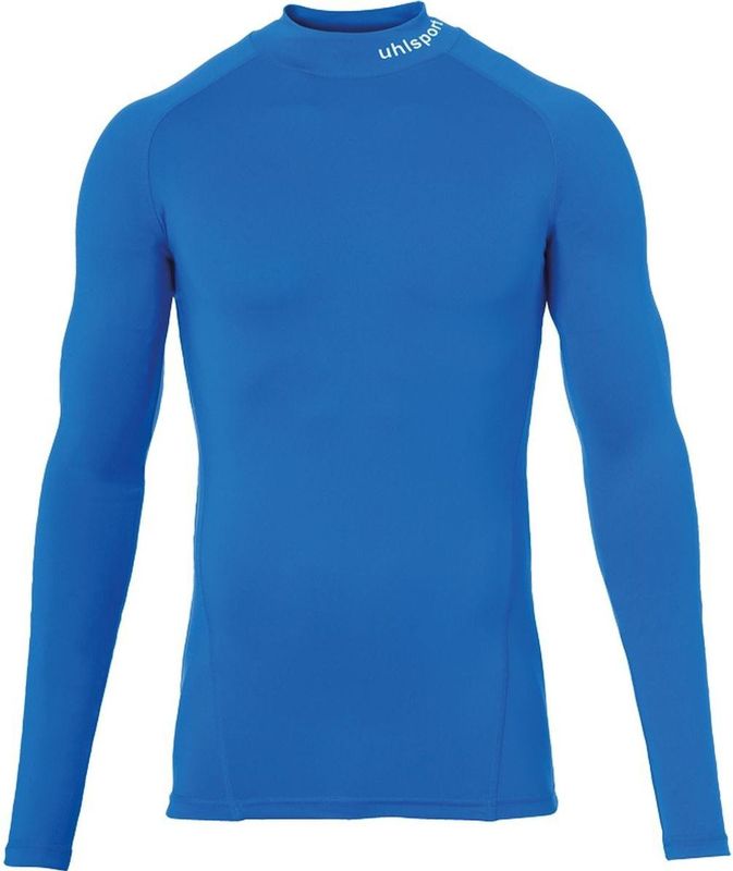Uhlsport - Distinction Pro - Baselayer Shirt - Royal - Opstaande Kraag - Heren