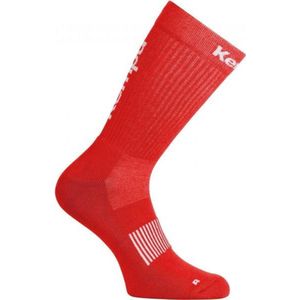 Kempa Logo Classic Kousen Rood-Wit Maat 36-40