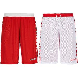 Spalding Essential 2.0 Reversible Short Kinderen - Rood / Wit | Maat: 164