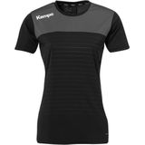 Kempa - Sportshirt - Zwart - 100% Polyester - Elastische K-labelopdruk