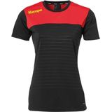 Kempa Emotion 2 0 Shirt Dames - sportshirts - zwart rood - Vrouwen