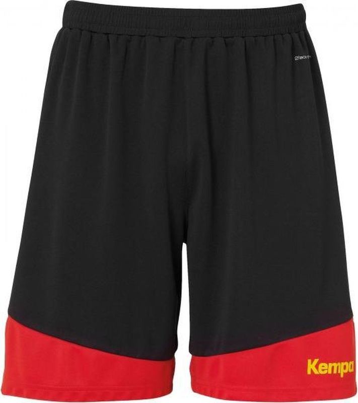 Kempa - Korte Broek - Zwart - 100% Polyester - Koordbanden in Taille